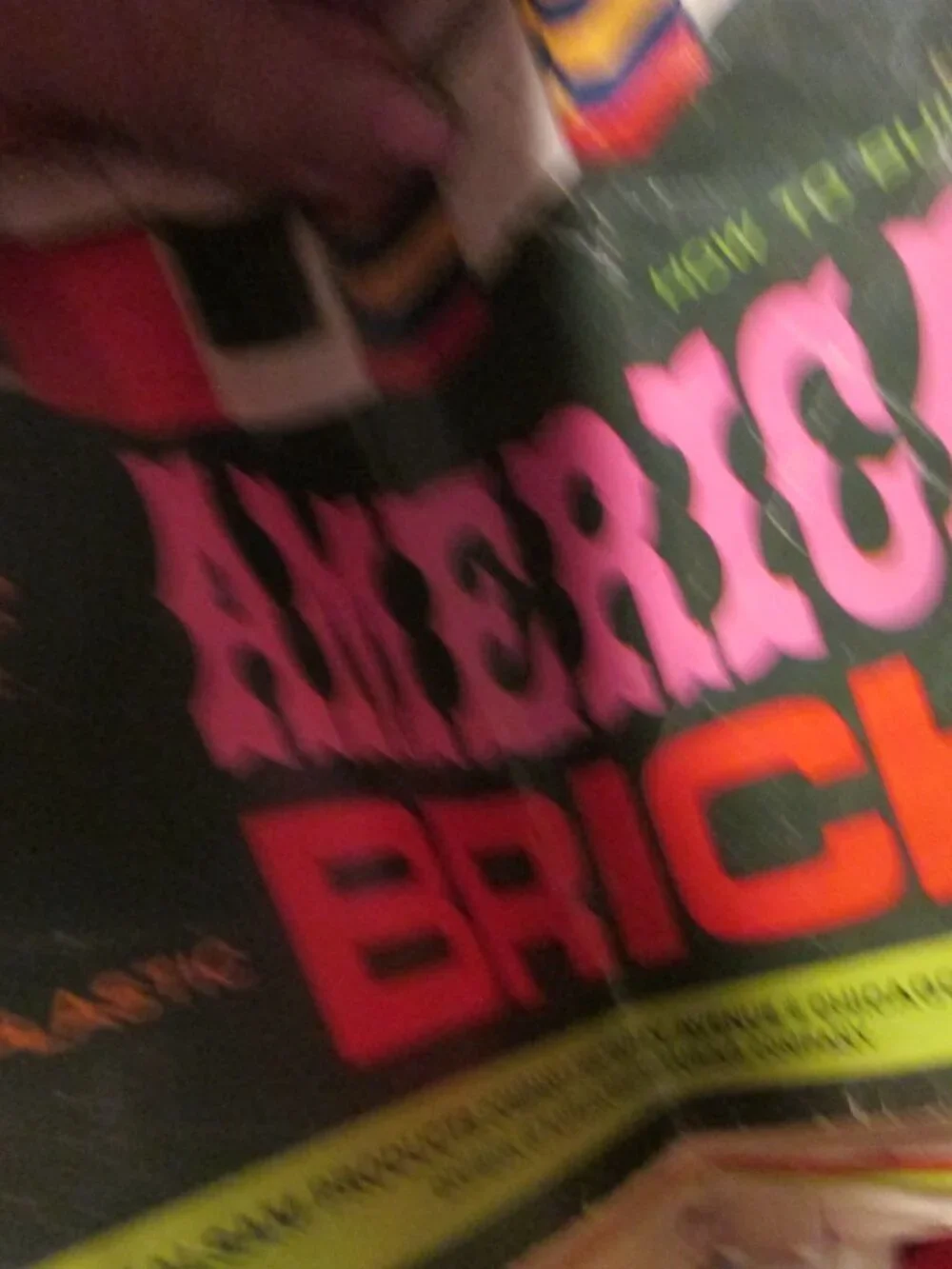 Vtg American plastic Bricks 735  container 510 pc instructions bldg blocks